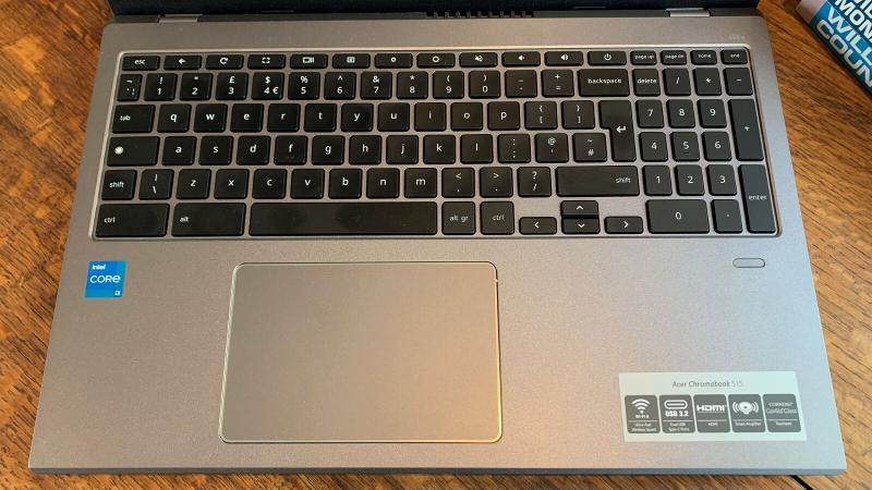Обзор Acer Chromebook 515: клавиатура и трекпад