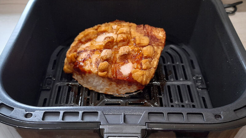 Pork cooked in the Instant Vortex air fryer